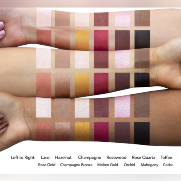 5/75$ JOUER COSMETICS Rose Gold Shimmer Palette - Picture 15 of 16